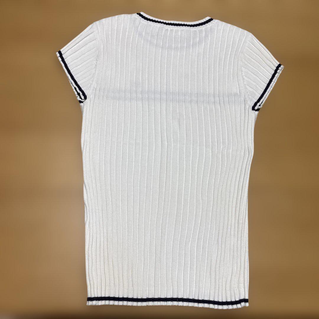 ✨️激レア 星条旗✨️ POLO ラルフローレン リブ 半袖ニット レディースS ✨️激レア 星条旗✨️ POLO ラルフローレン リブ 半袖ニット