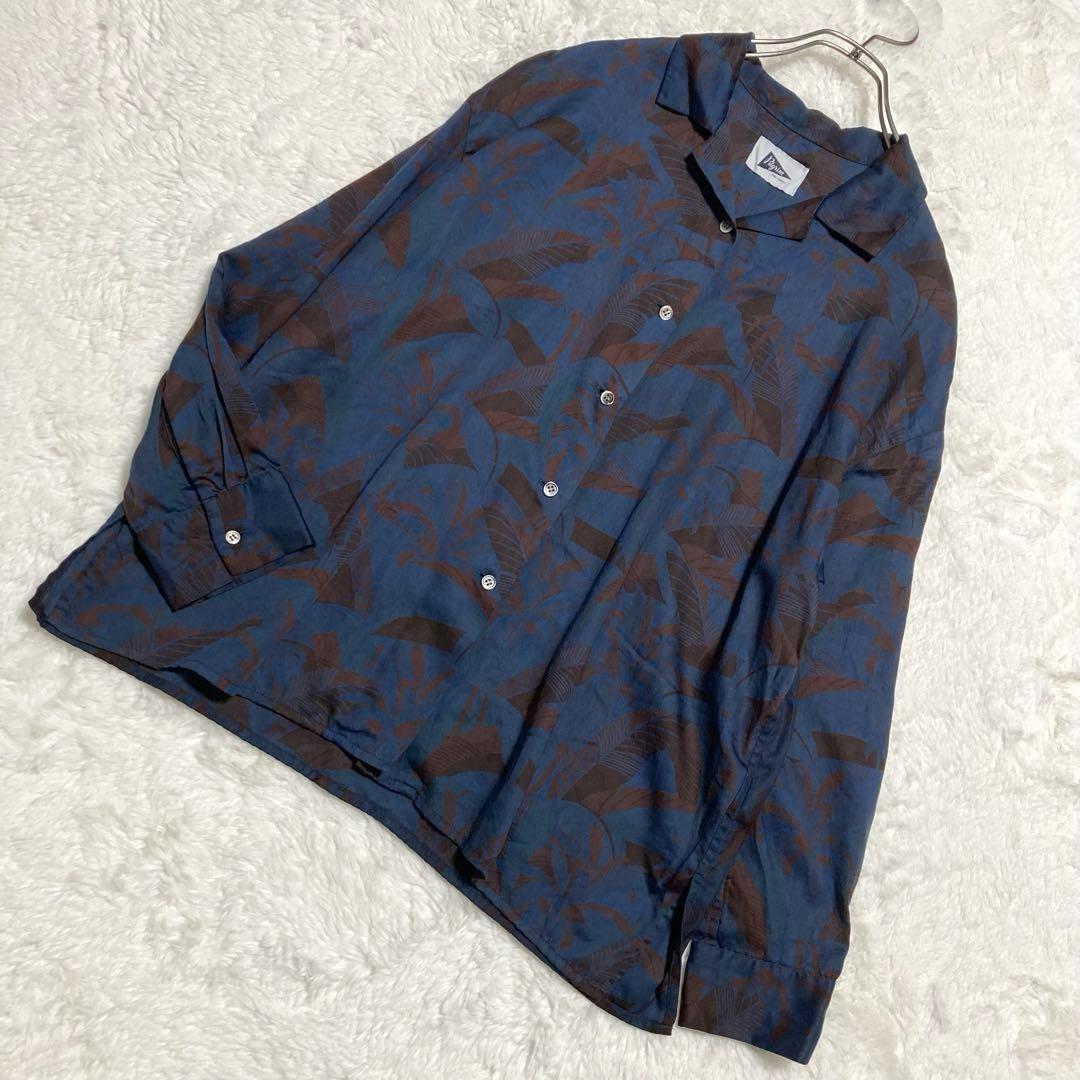 Pilgrim Surf Supplyリーフ柄　上質コットン　シャツ　ビームス
