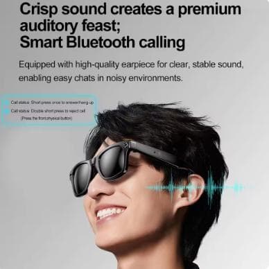 (新品)スマートグラス 日本語対応/AI翻訳/カメラ/Ray-Ban Meta似