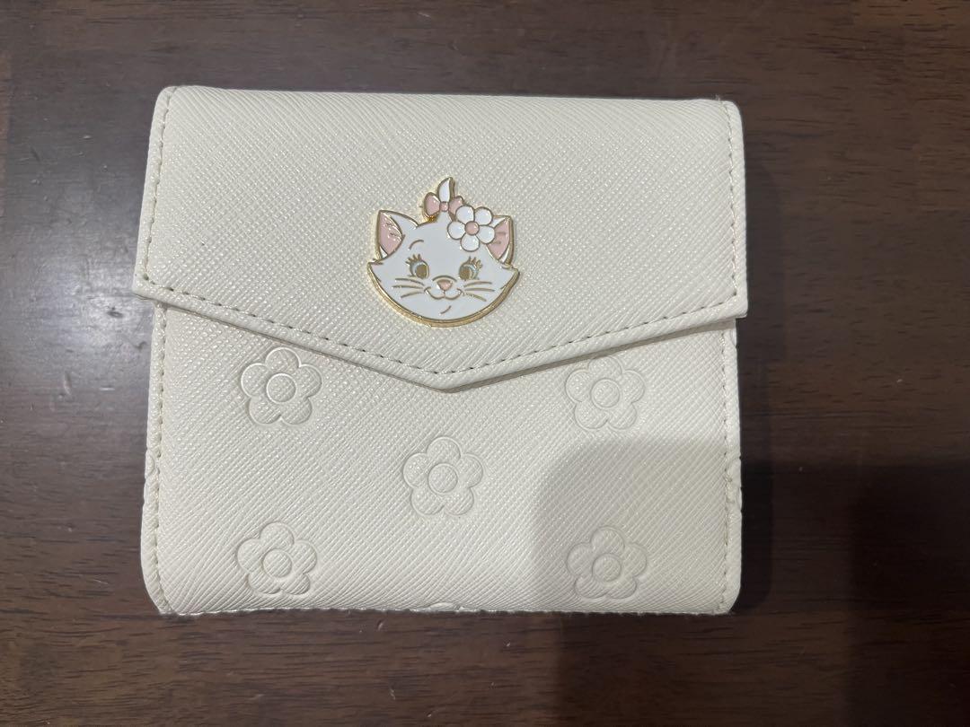 MARY QUANT 花柄三つ折り財布 ホワイト