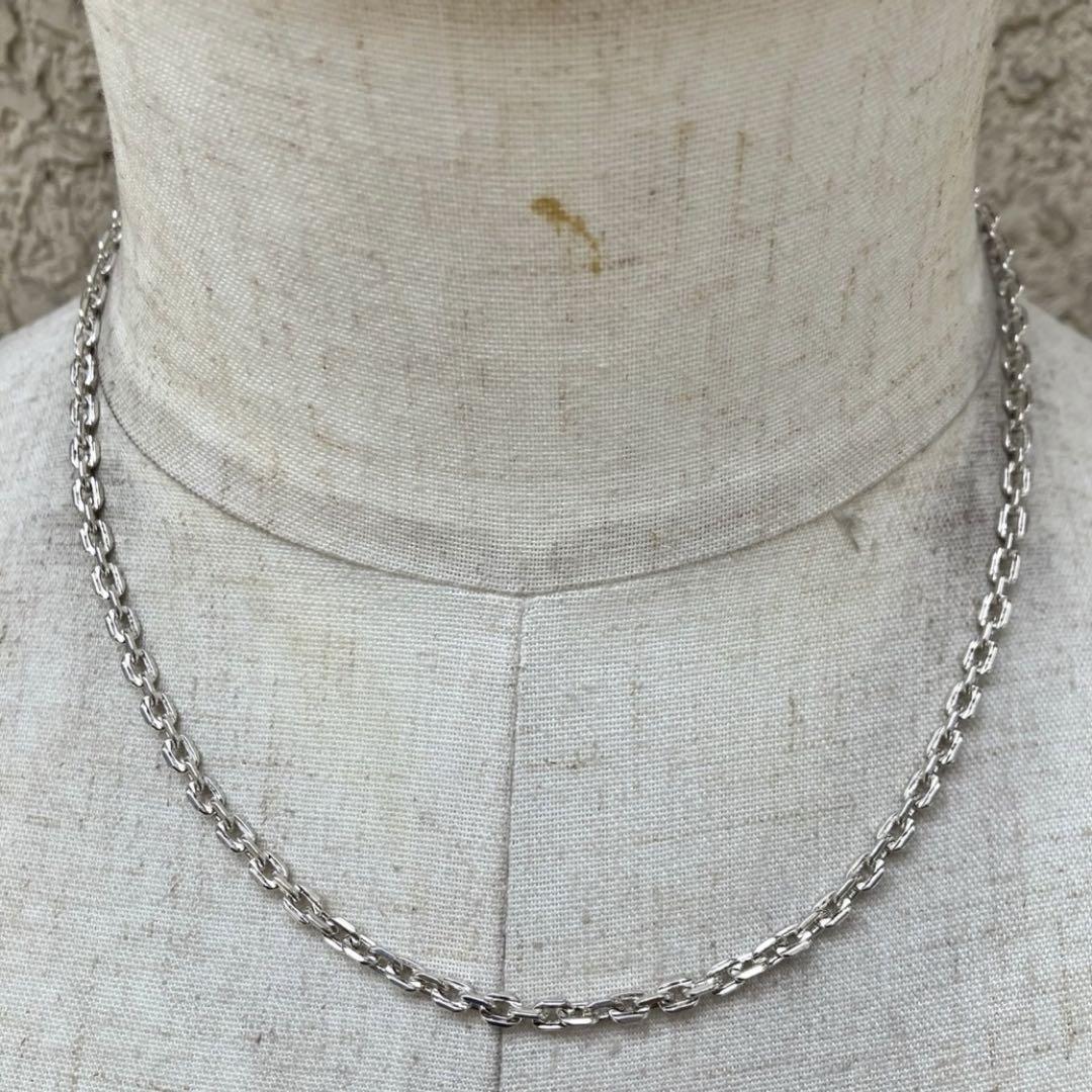 SILVER925 OVAL CHAIN NECKLACE/シルバー/ネックレス