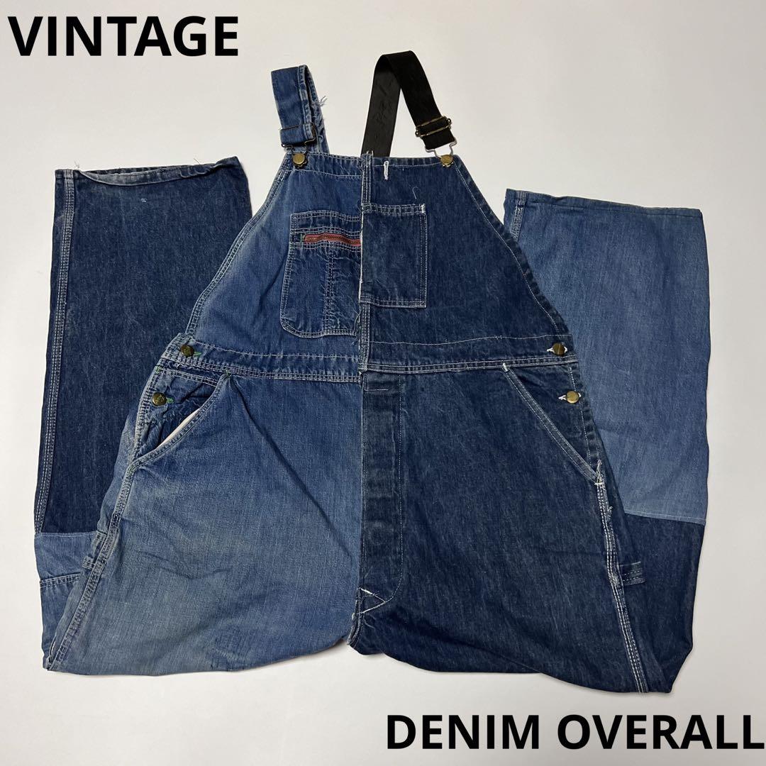 70s ビンテージ デニム 昭和 レトロ オーバーオール　オールインワン　USA VINTAGE デニムオーバーオール ビンテージ 70s 80s usa - メルカリ
