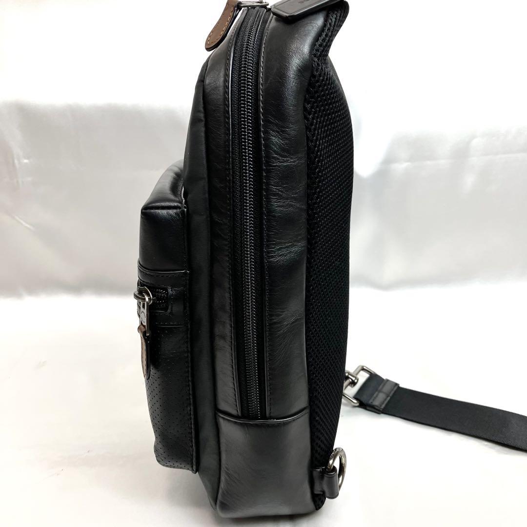 OUTLET SALE- 訳あり品など大放出 美品】コーチ ボディバッグ スリングバッグ テレイン レザー バッグ