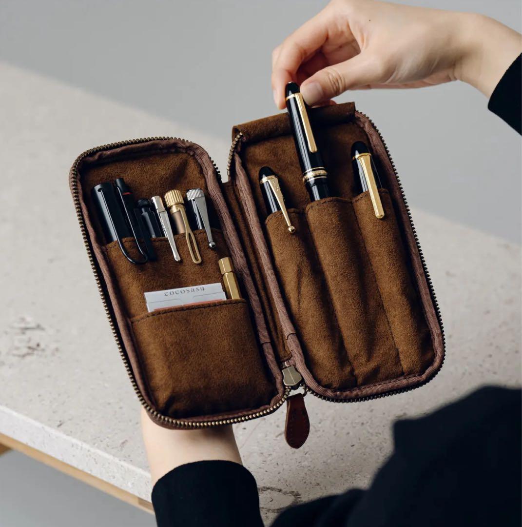 &Liebe アンドリ－ベ　【ペブルヌメ】文具にこだわる人のジップペンケース