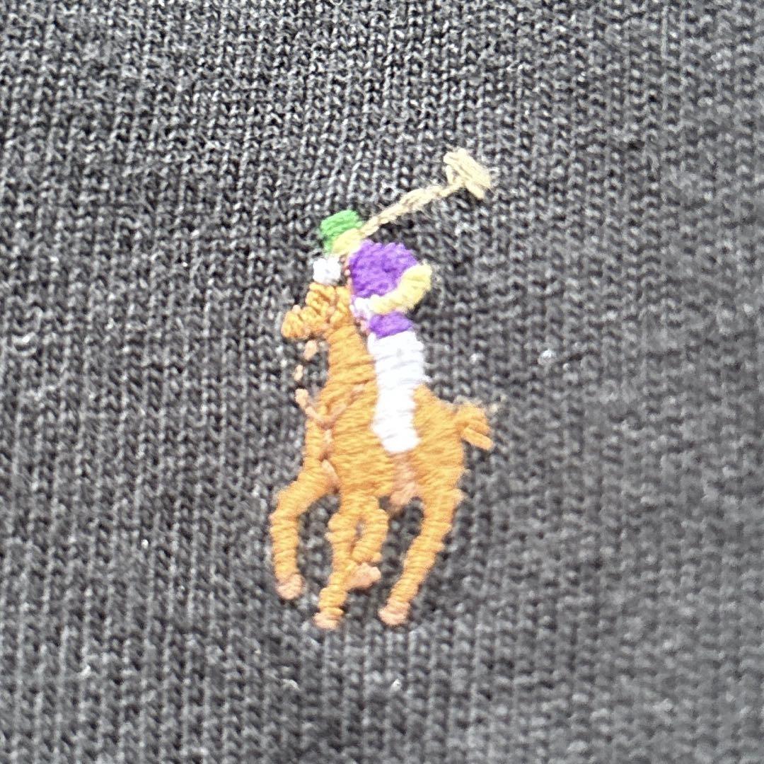 希少】ラルフローレン ラガーシャツ 黒 ポニー刺繍 M - メルカリ