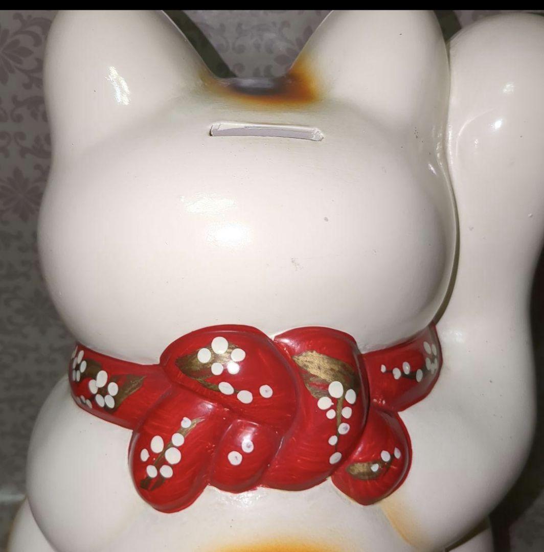 招き猫貯金箱　福寿　レトロ貯金箱　招き猫グッズ　縁起物　お金招き　福猫　置物