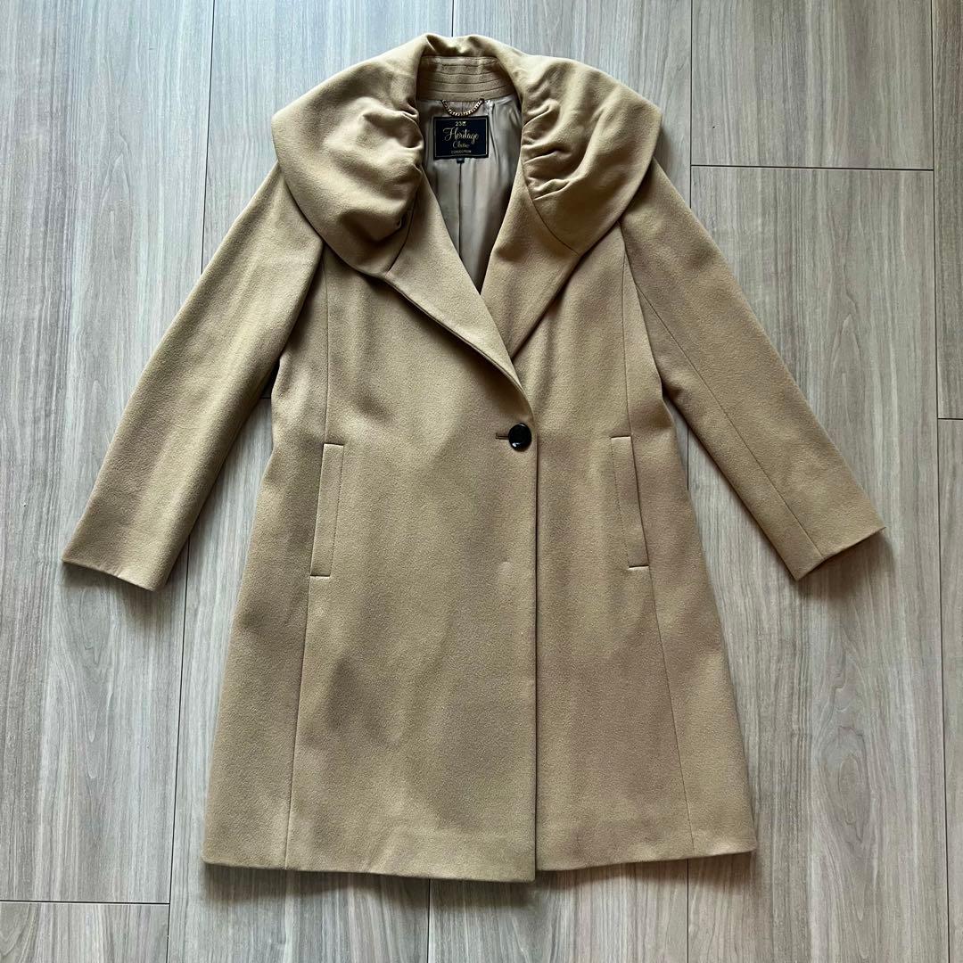 出品11/10まで【80%オフ】ロロピアーナ×23区 ウールコート ベージュ M 出品11/10まで【80%オフ】ロロピアーナ×23区 ウールコート ベージュ M