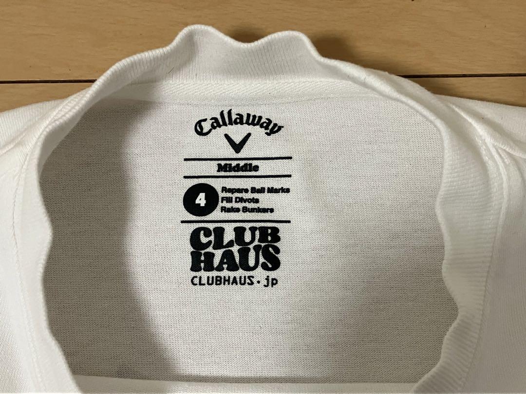 CULB HAUS×Callaway★クラブハウスキャロウェイモックネック★L白 Callaway＋CLUBHAUS MockNeck Shirts 2025 (MENS) | シャツ