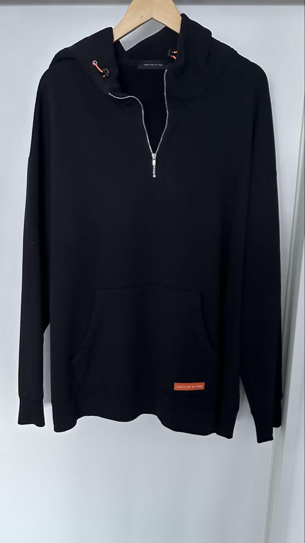 ALWAYS OUT OF STOCK ブラック フルジップパーカー