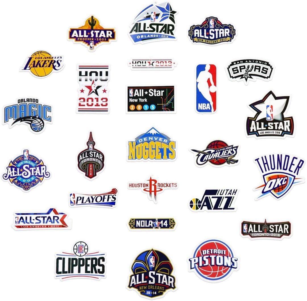 返品交換不可 チーム Nba ロゴ アメリカ バスケットボール バスケ セット ステッカー バスケットボール