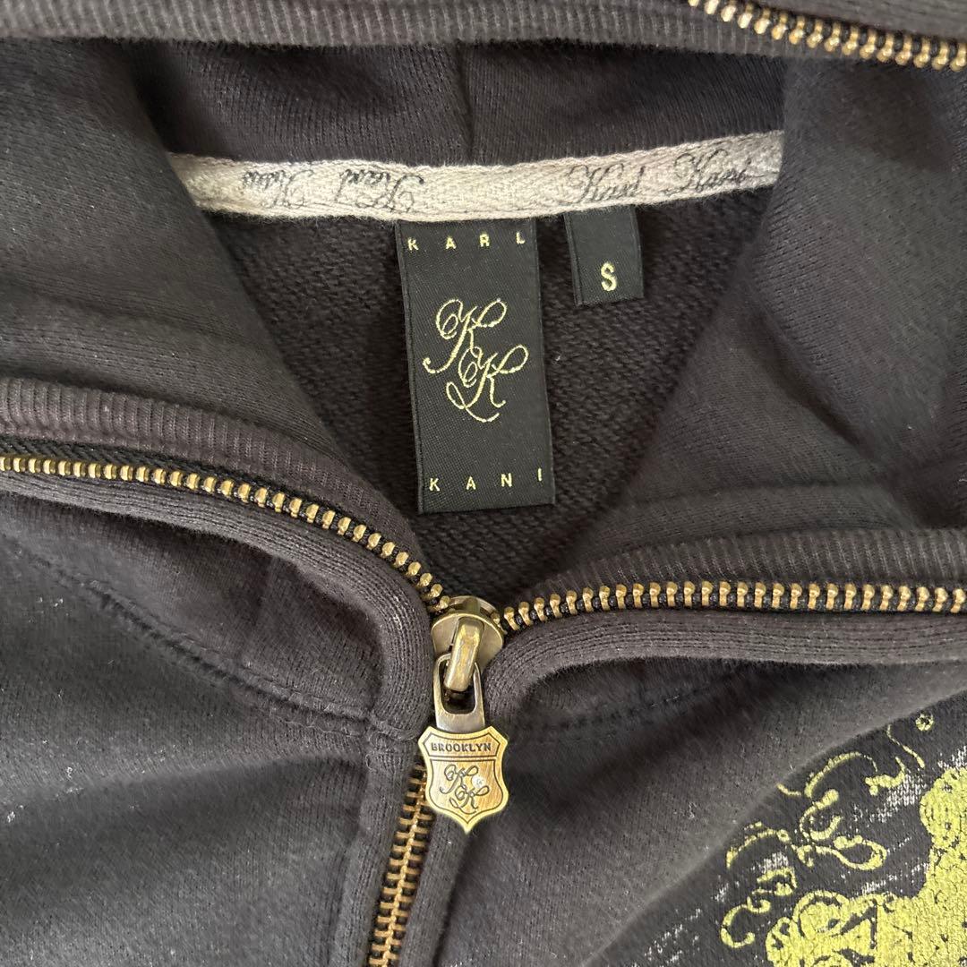 Karl Kani ブラック パーカーS・KARL KANI MEDICALDB_JP