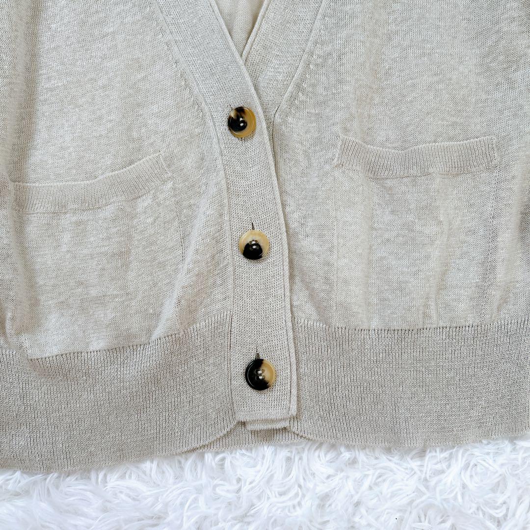 美品✨マーガレットハウエル カーディガン リネン100％ グレー