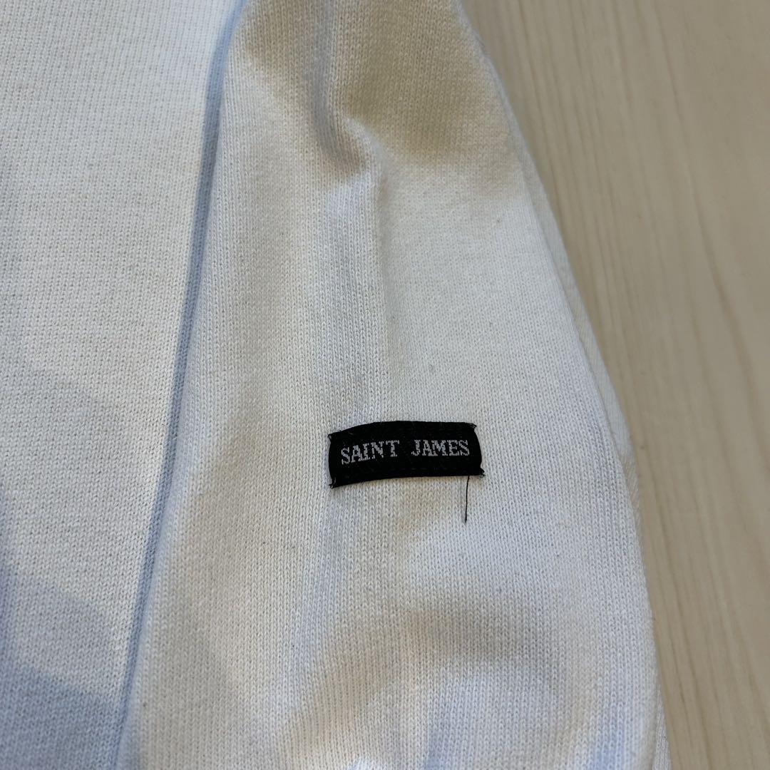 セントジェームス ウェッソン バスクシャツ 長袖Tシャツ ロンT M T4 白