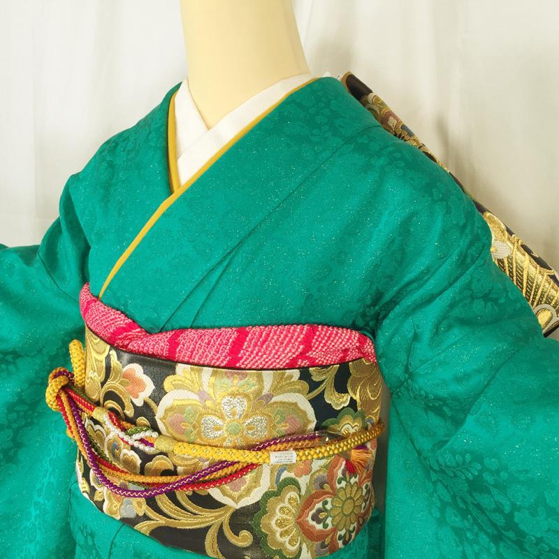 カテゴリー― 18z25 辻が花 美品 成人式 卒業式 pHVXJ-m87223093640 色無地 振袖 金通し 紋意匠 〖メルカリ