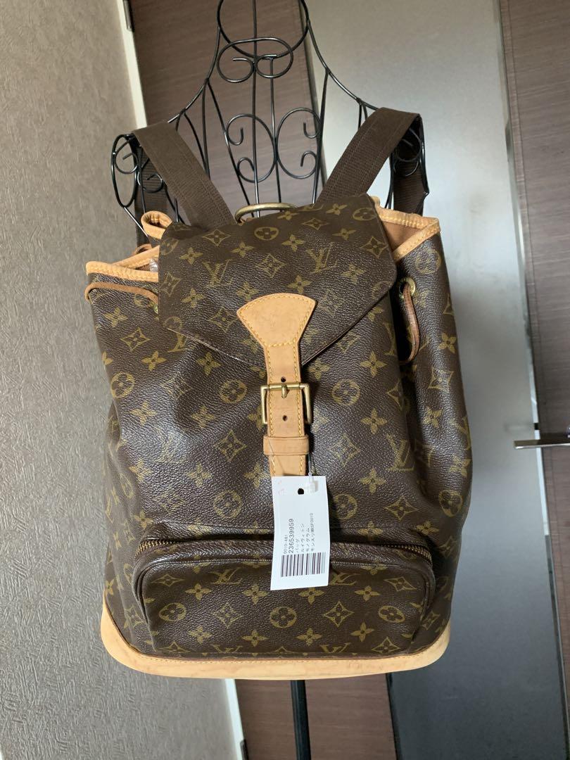 美品　正規品　 ルイヴィトン モンスリGM リュックバック　シリアルあり