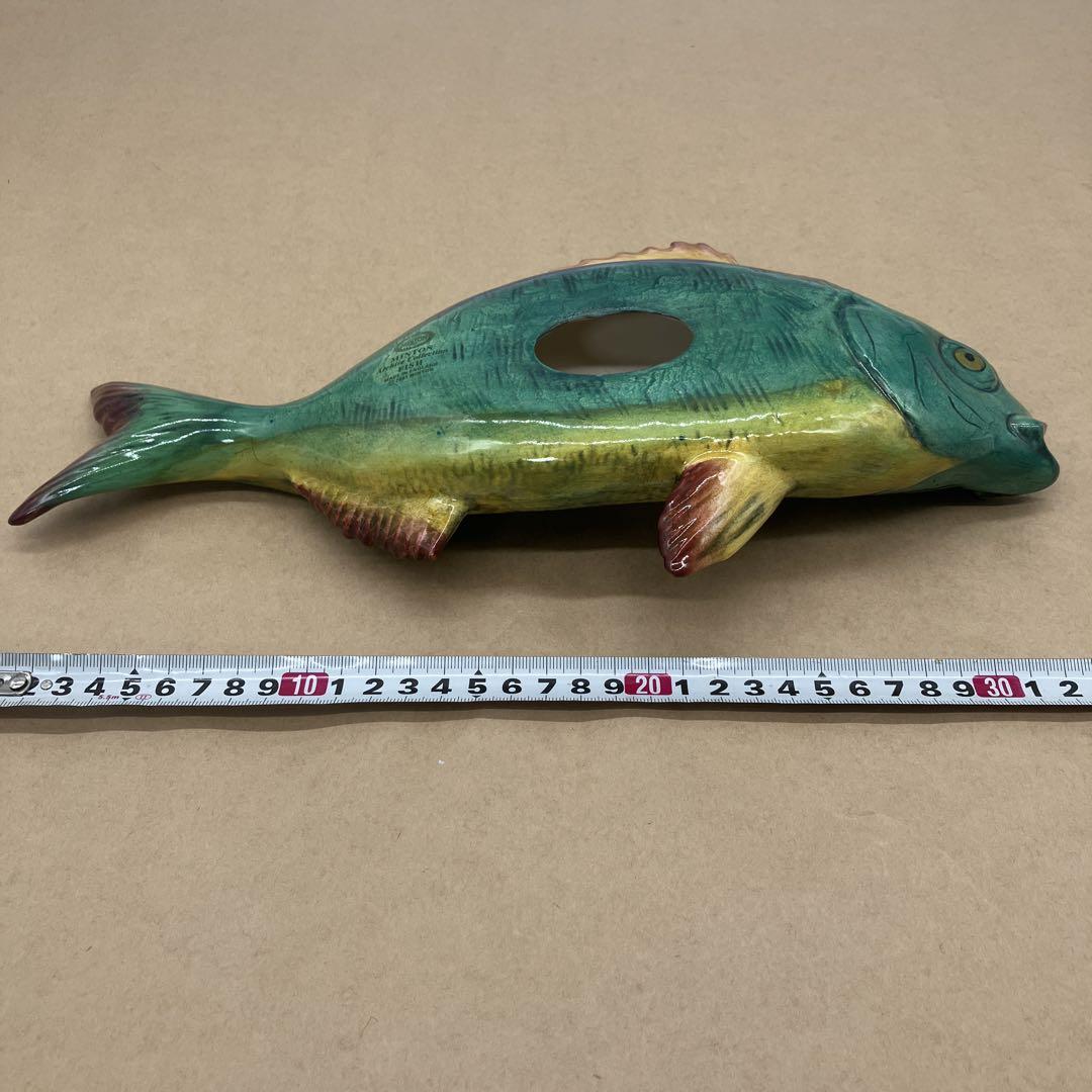 イギリス製　ミントン　MINON 陶器製 魚 オブジェ fish アンティーク