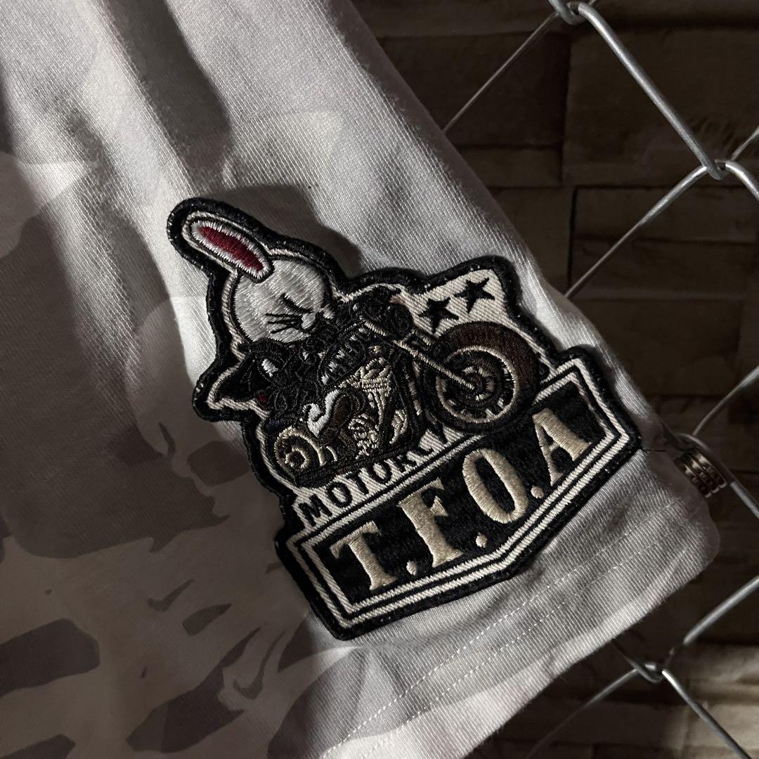 【希少サイズXXL】VANSON×TFOA コラボTシャツ 刺繍　ワッペン