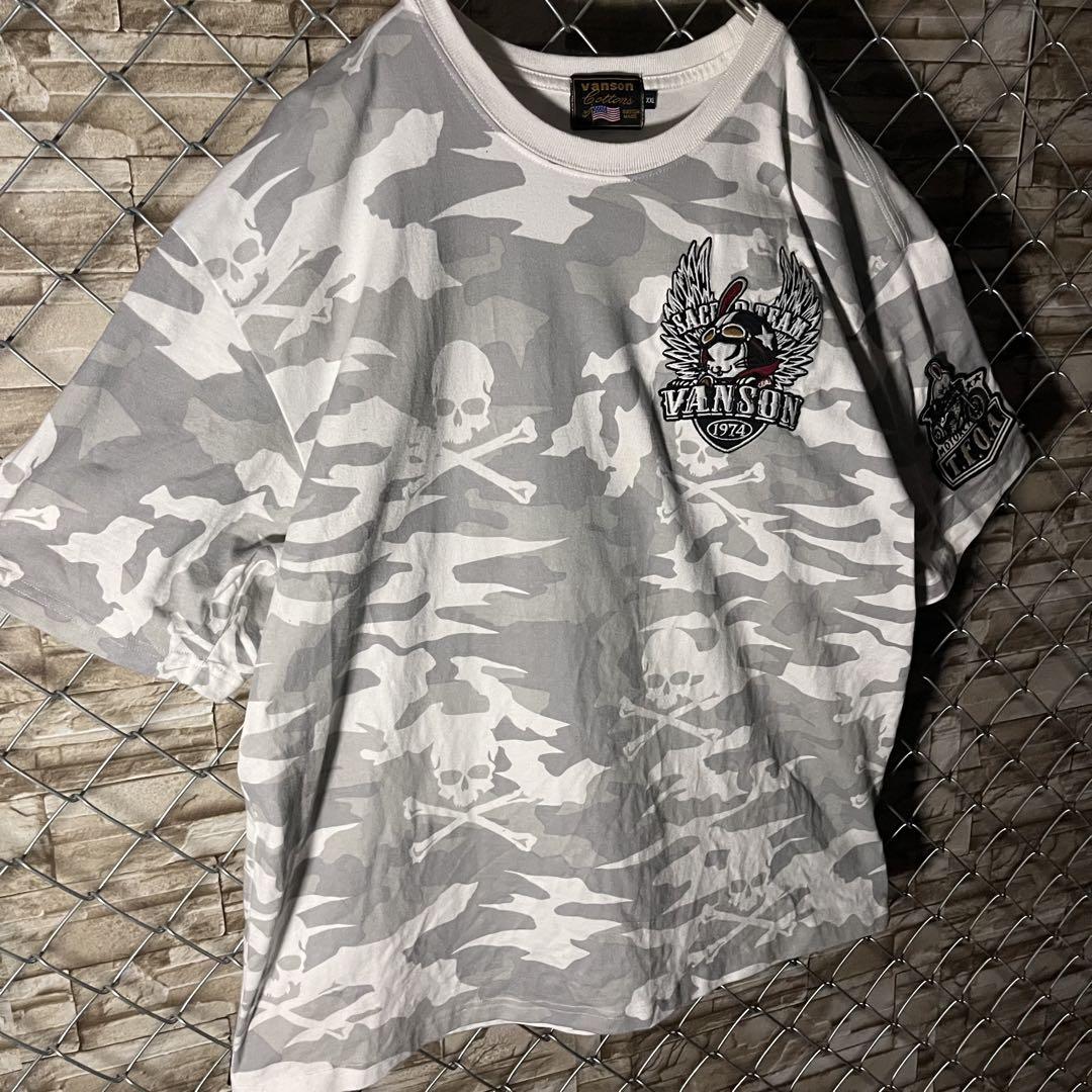 【希少サイズXXL】VANSON×TFOA コラボTシャツ 刺繍　ワッペン