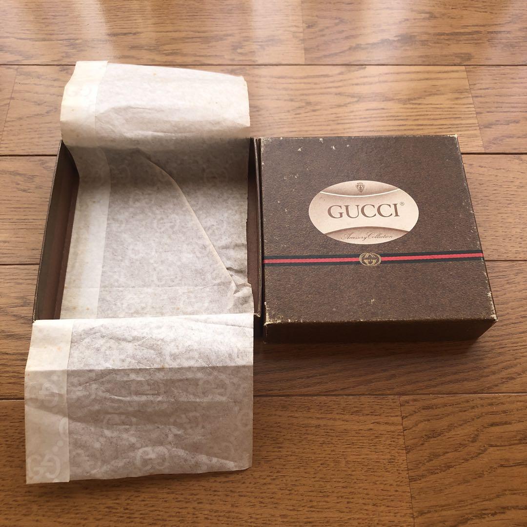 ヴィンテージ　GUCCI レディース三つ折り財布
