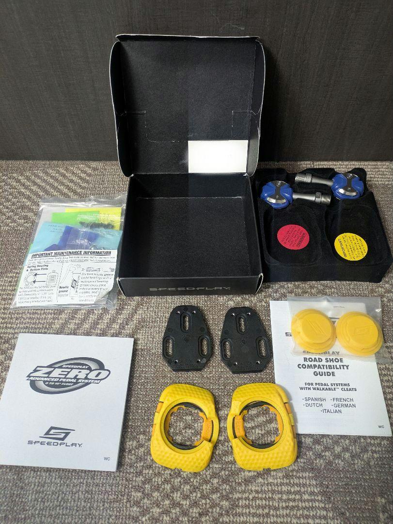 【新品】SPEEDPLAY ZERO ペダル ステンレスシャフト ブルー 青
