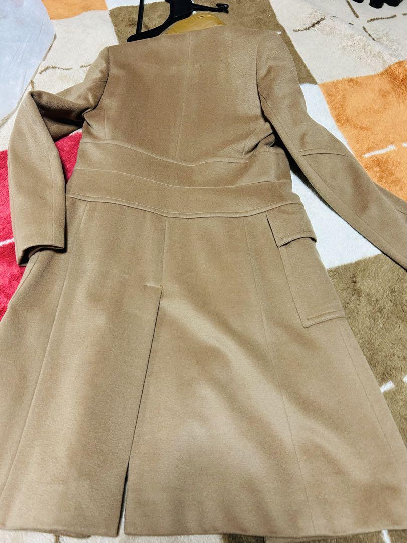 【超美品】グッチ上品ロングコート✨シンプル＆暖かい♪