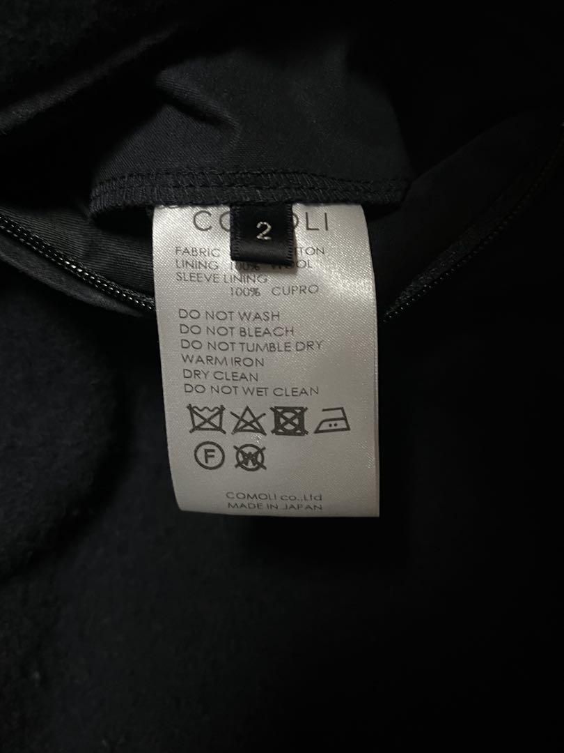 22AW COMOLI コットン　フーデッド　コート