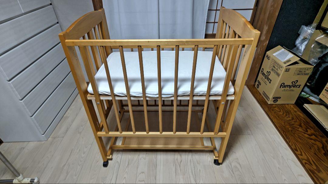 スリーピー石崎家具 ミニワンタッチベッド　ベビーベッド ハイタイプ