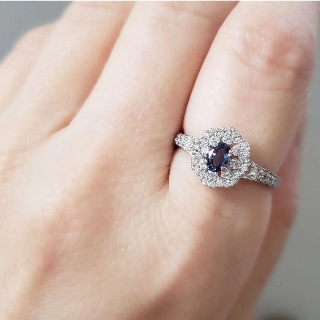 PT天然アレキサンドライトリング 0.305ct 新品 中央宝石研究所鑑別書付