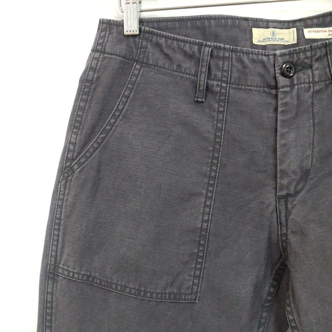 JAPAN BLUE JEANS 別注 ベイカー テーパードパンツ M ブラック