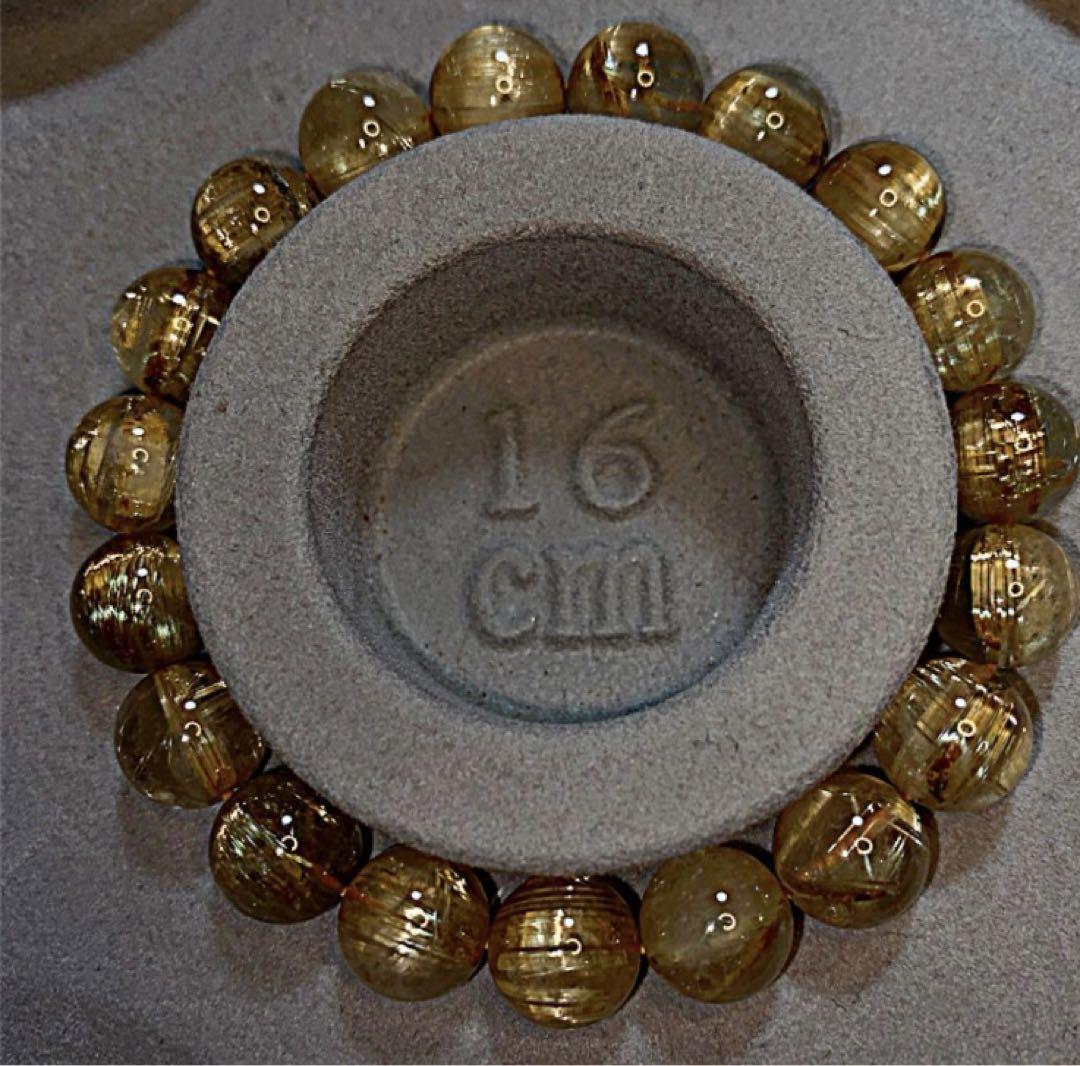 ☪ ルチルクォーツ10mm16cm