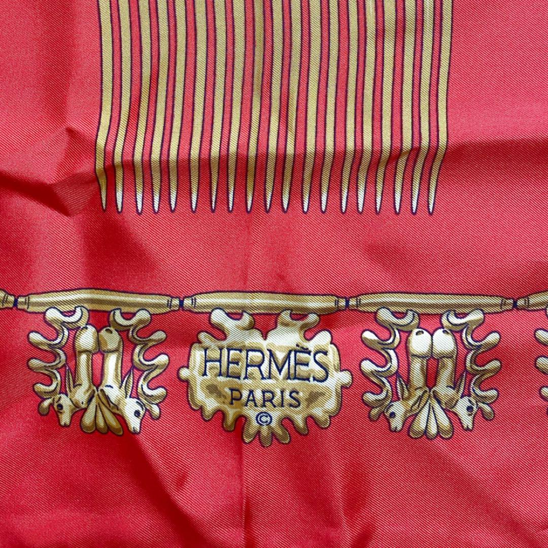 HERMESエルメス カレ9 シルクスカーフ レッド赤 - メルカリ