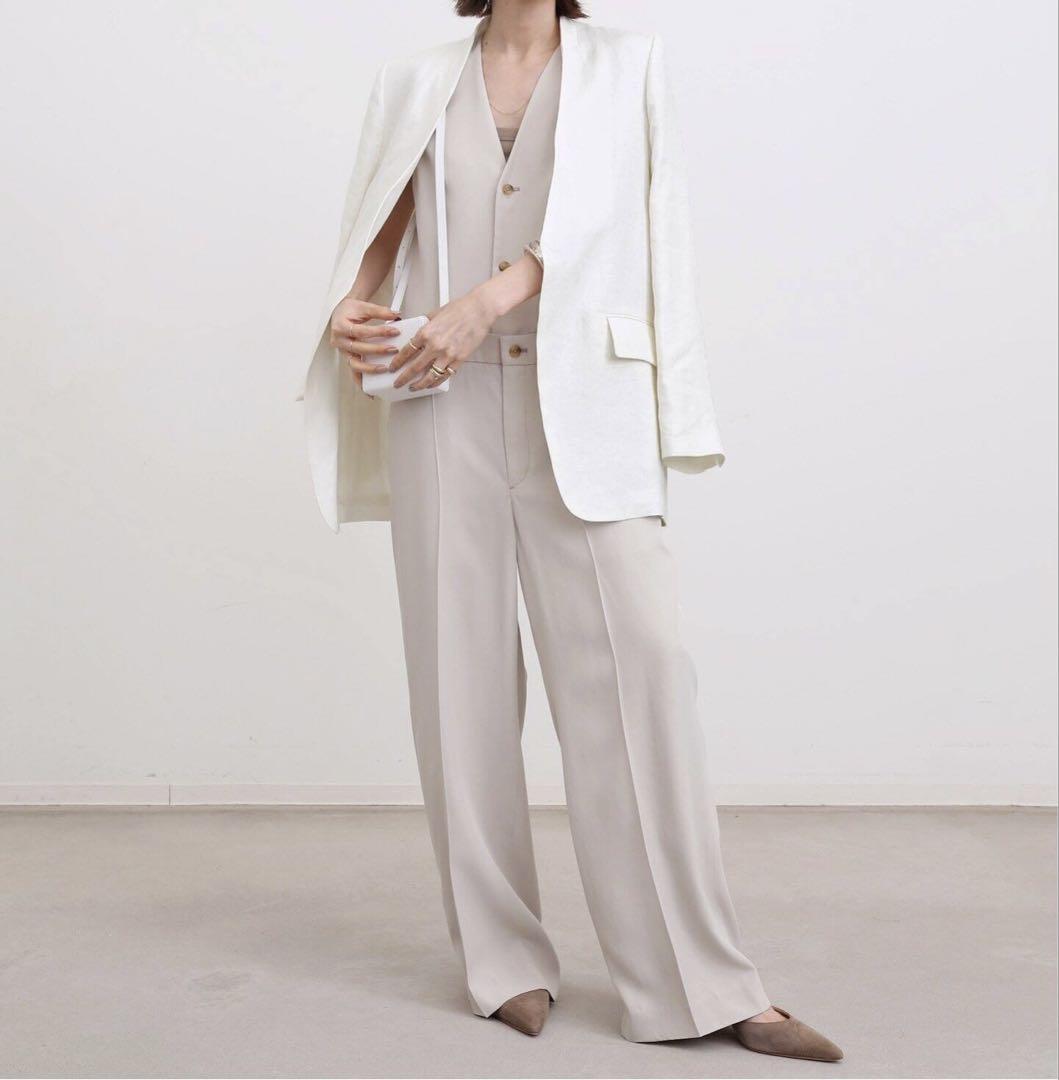 L'appartment Linen no collar jacket 23SS