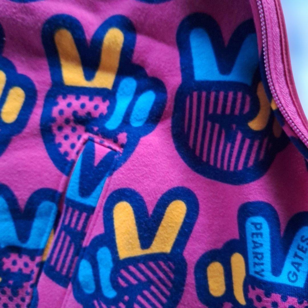 パーリーゲイツ ピースデザイン セットアップ サイズ1 裏起毛 パーリーゲイツ ピースデザイン セットアップ サイズ1 裏起毛