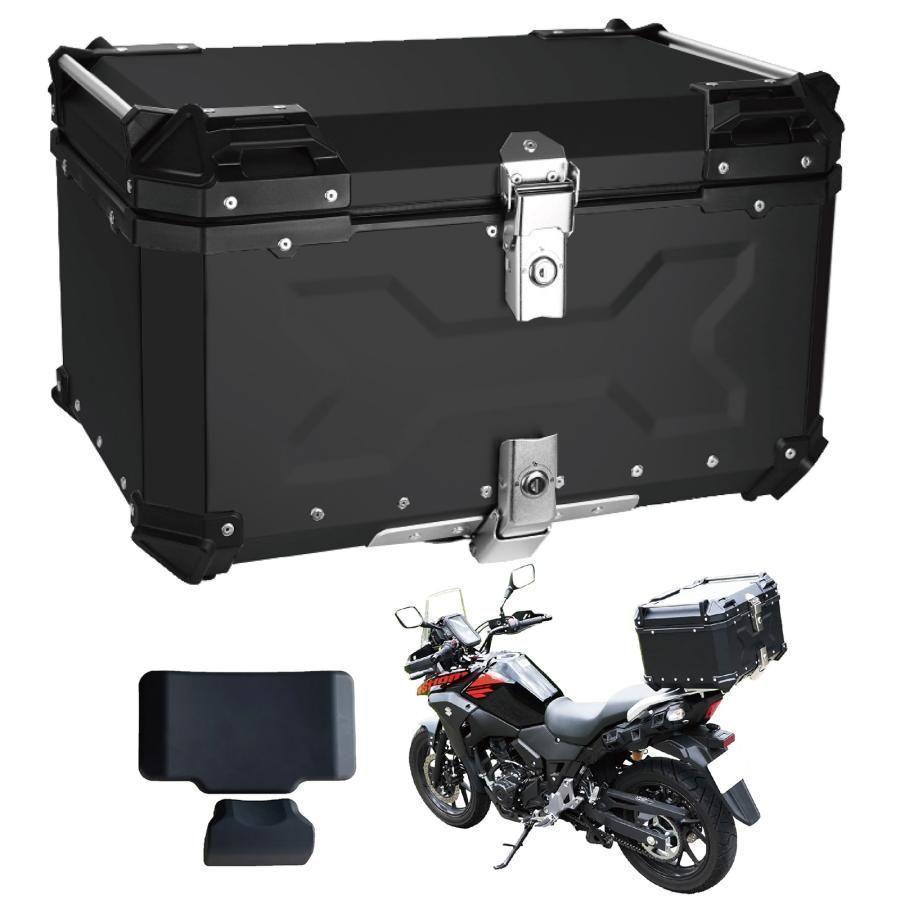中古バイク用リアボックス 黒 100L アルミ (BLACK 100L)