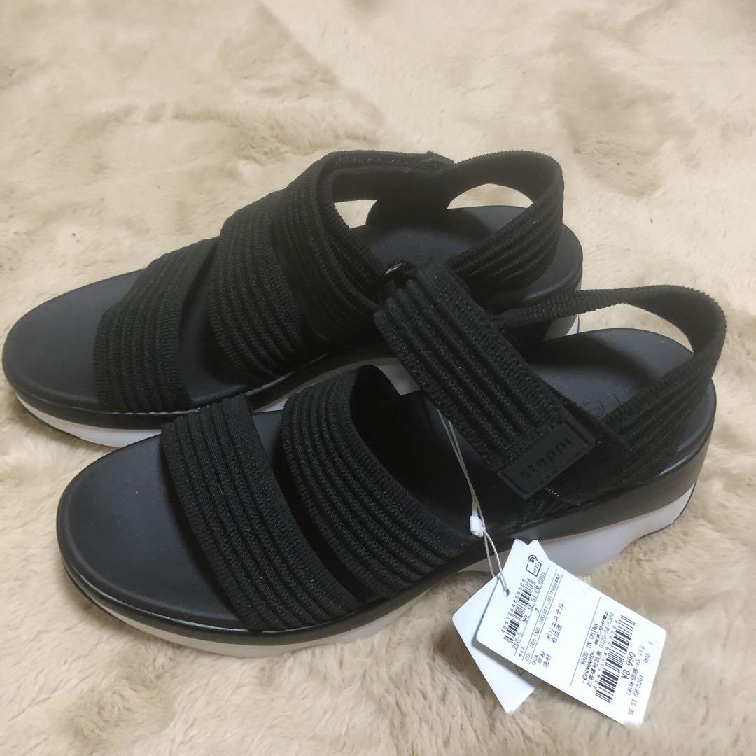 新品　STEPPL 軽く履き心地良いサンダル　L(24センチ)