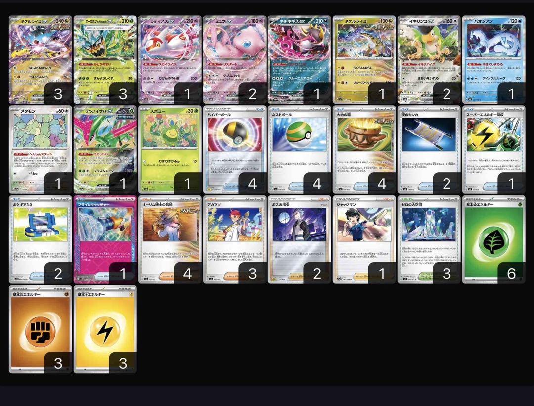 タケルライコex2025優勝セット タケルライコex 構築済みデッキ/PJCS2025 優勝/ポケモンカード