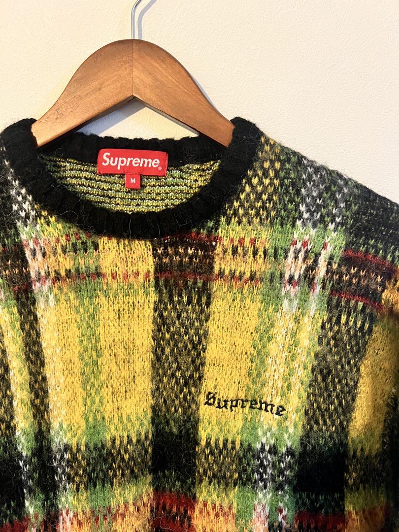 SUPREME 20AW Brushed Plaid Sweater M