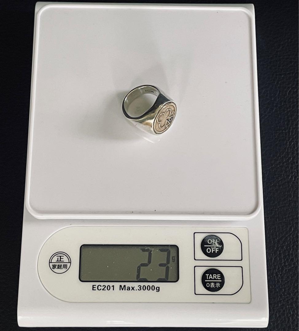 エースカフェロンドン　シルバー925 リング　レトロ　カレッジ　印台　指輪