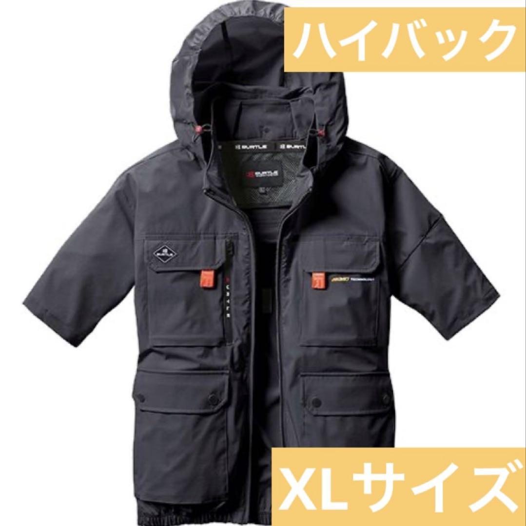 【M】 ストームブラック AC2086 ハイバック　バートル 空調服　半袖　❷ L】 ストームブラック AC2086 ハイバック バートル 空調服 半袖