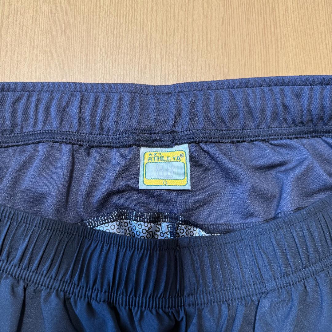 ATHLETA ピステ上下 トレーニングシャツ セット ブラック APB