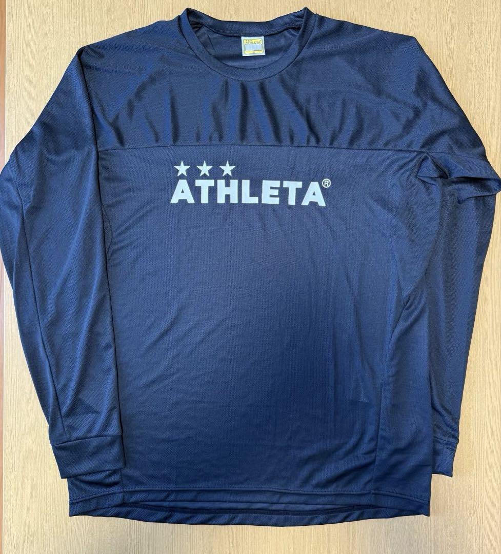 ATHLETA ピステ上下 トレーニングシャツ セット ブラック APB