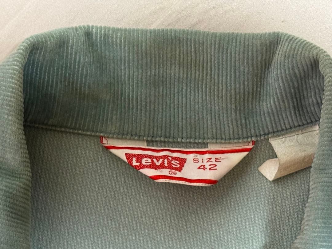 希少!70s リーバイス 70505 コーデュロイ 42 エメラルドグリーン 希少!70s リーバイス 70505 コーデュロイ 42 エメラルドグリーン