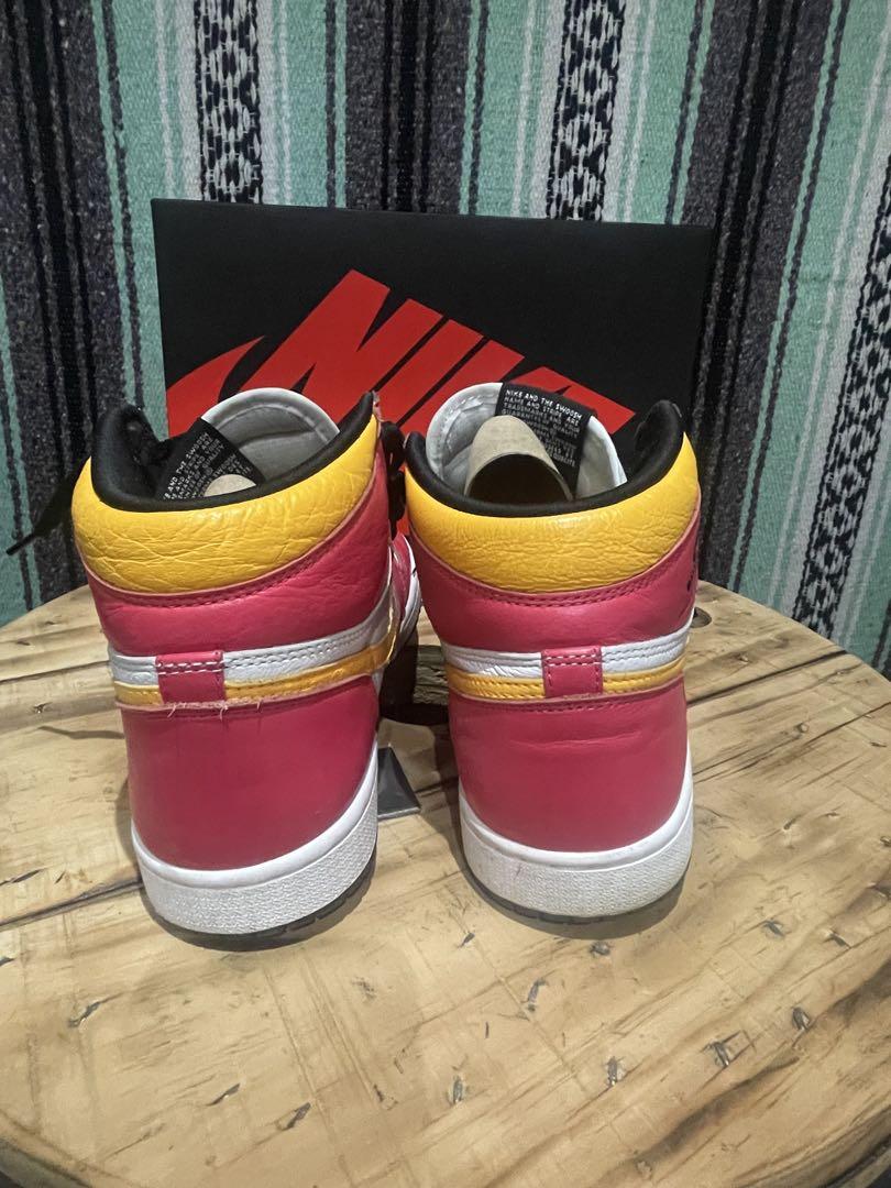 NIKE Air Jordan 1 ライトフュージョンレッド26㎝、箱、紐付