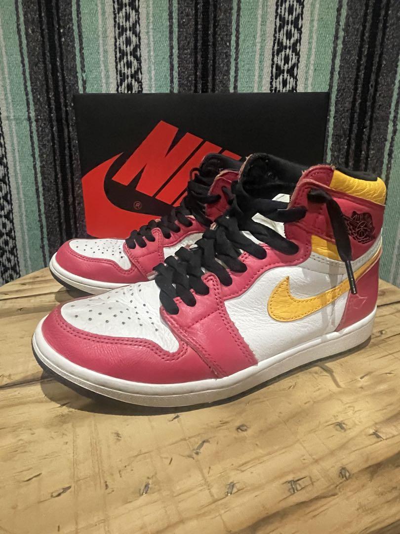 NIKE Air Jordan 1 ライトフュージョンレッド26㎝、箱、紐付