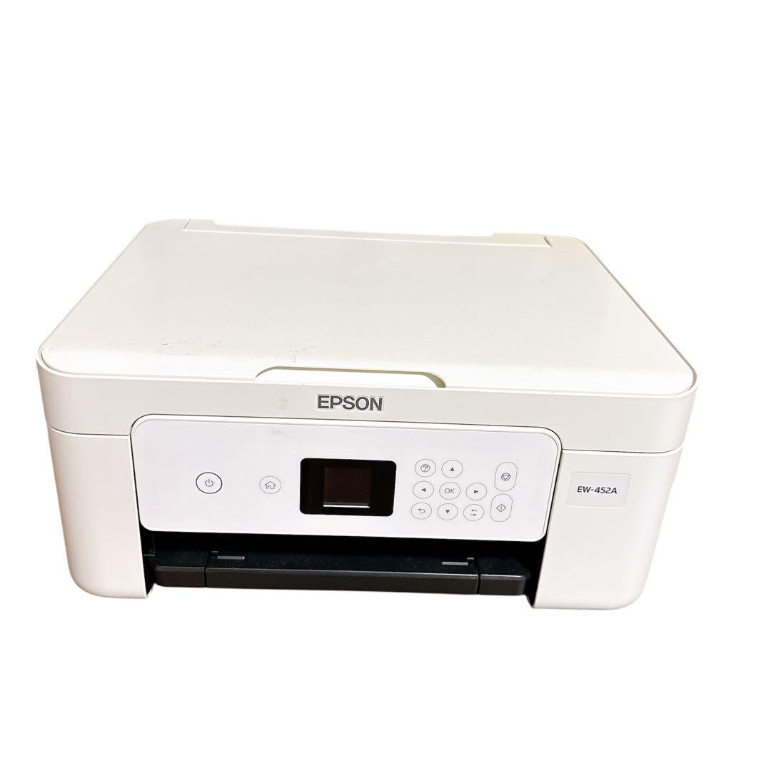 【ジャンク品】EPSON EW-452A カラリオ　コピー機　ホワイト ジャンク品】EPSON インクジェットプリンター EW-452A - メルカリ