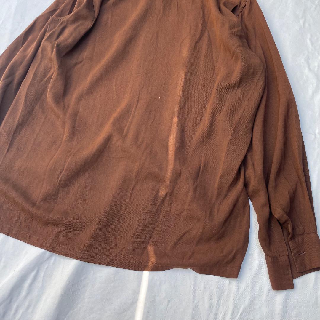 50s McGregor usa RAYON レーヨンギャバジンシャツ 画像10