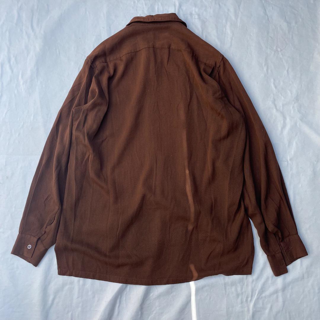 50s McGregor usa RAYON レーヨンギャバジンシャツ 画像2