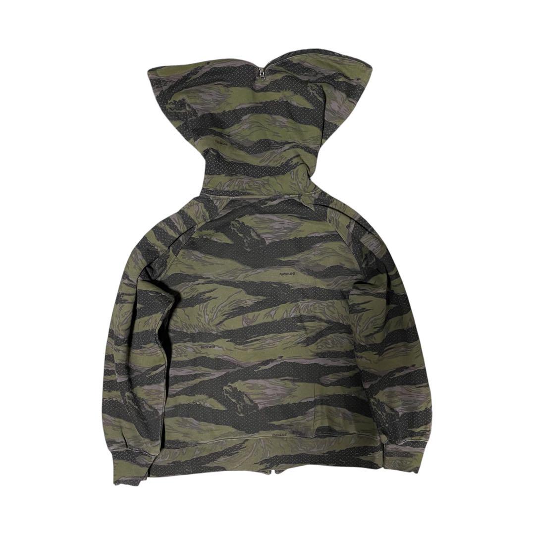 トップス 00s FRESHJIVE zip up fur hoodie N2-B Y2K