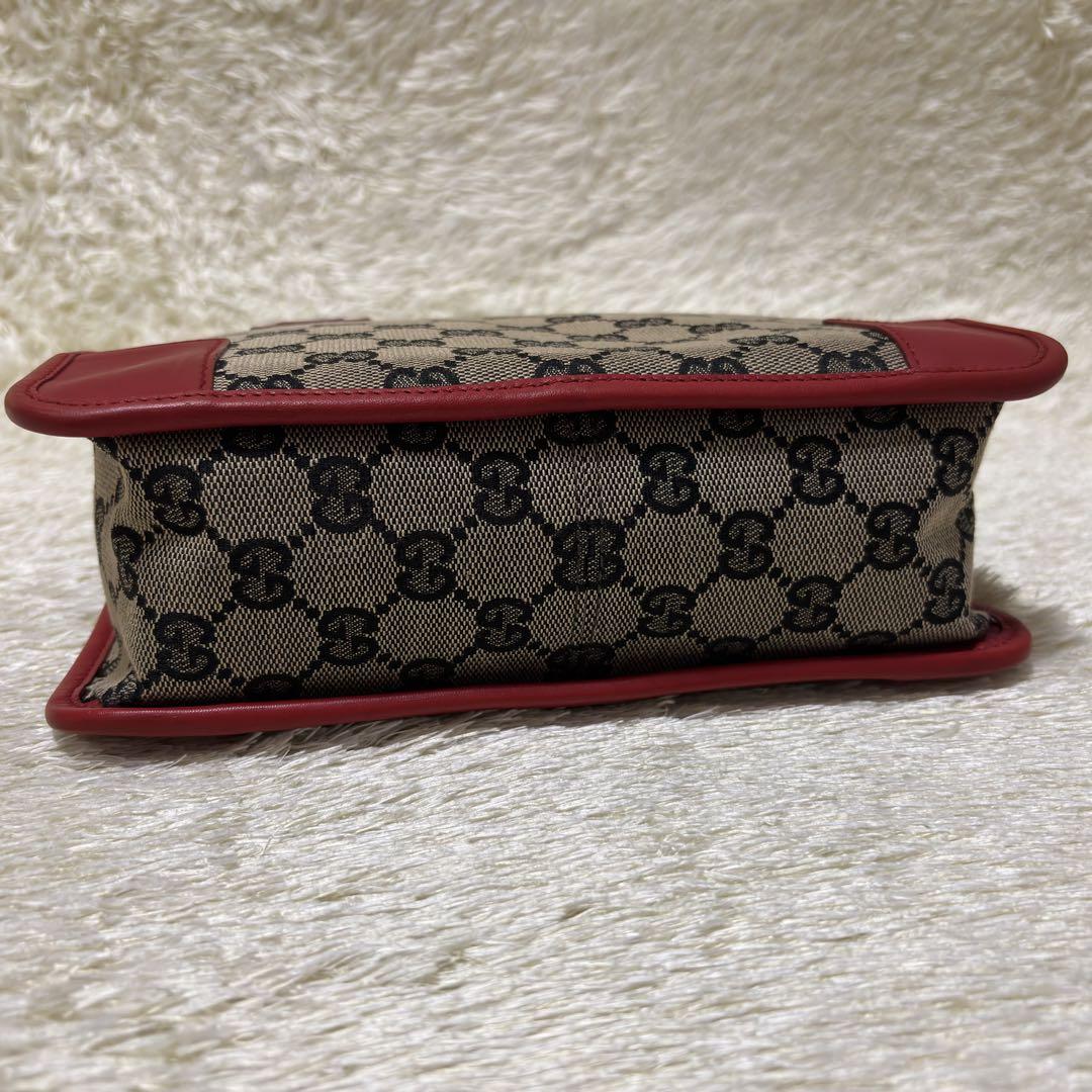 256✨美品✨GUCCI グッチ ハンドバッグ GGキャンバス×レザー