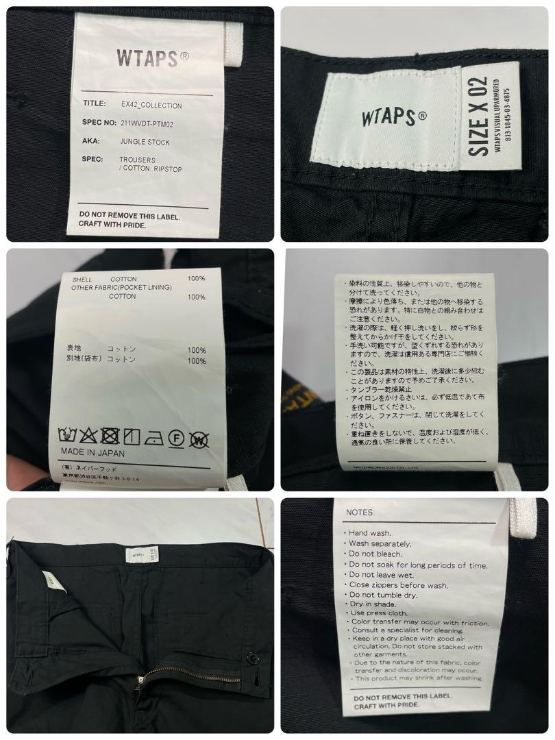 ク*ー様 WTAPS JUNGLE STOCK カーゴパンツ コットン ブラック